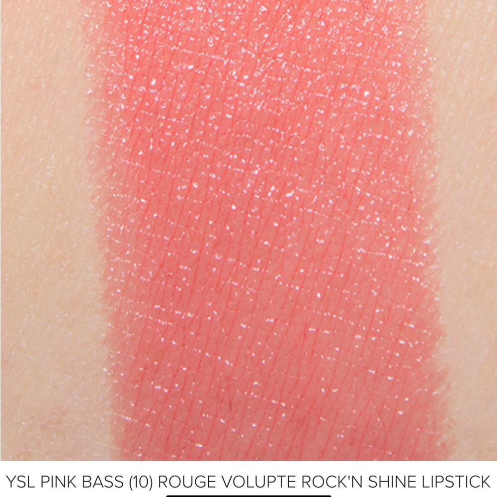Yves Saint Laurent Rouge Volupté Rock ‘N Shine Lipstick in 10 Pink Bass - BNIB - Picture 3 of 16